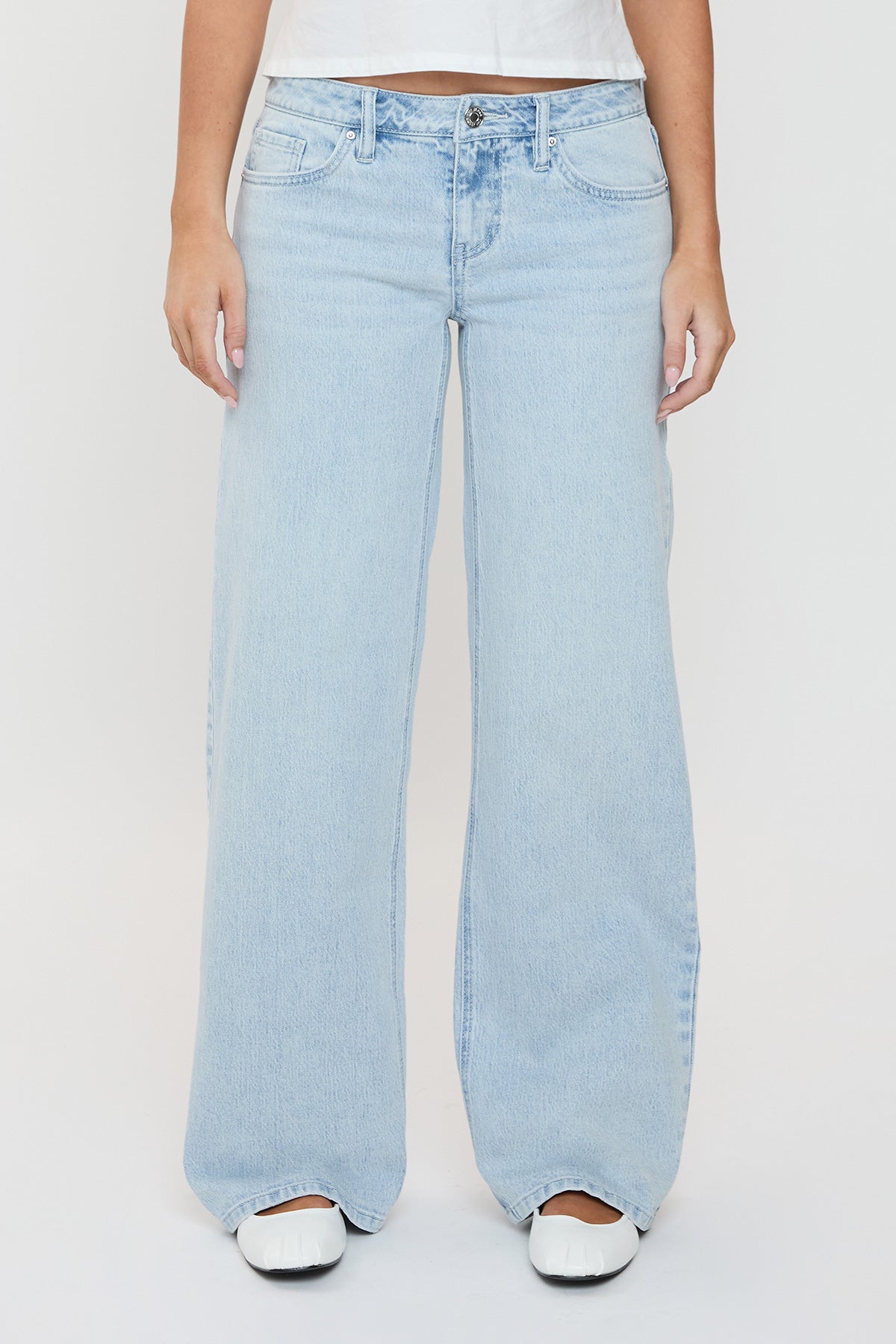 Women's Luxe Britney Wide Leg Jeans YMI JEANS